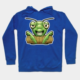 SNAX Mantis eating corn Hoodie